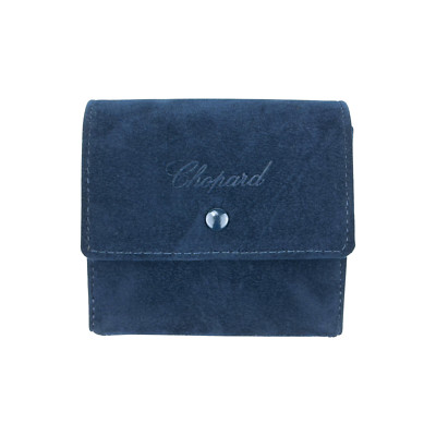 Chopard Uhrenetui Etui Reiseetui Reisebox Blau service travel pouch case blue