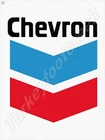 Chevron Gas Metal Sign 3 Sizes to Choose From