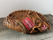 Rawlings Mike Piazza RCM45 Leather Catchers Mitt RHT Reg Lite Tow Excellent 32"