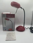 Vintage Lighting Stanford Desk Lamp Model GP2-221  Metallic Red With Black