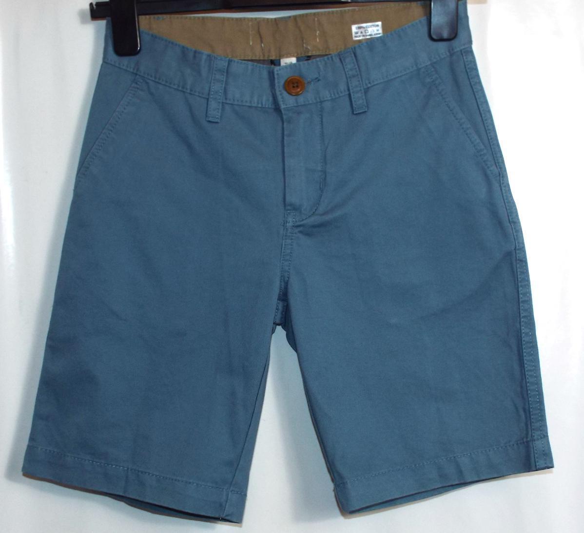 NUEVOS PANTALONES CORTOS DE CINTURA AJUSTABLES QUICKSILVER BERMUDA AZUL TALLA 6/8 # S151*