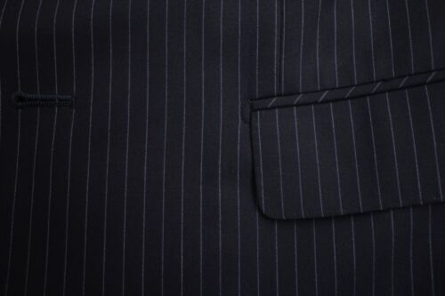 Barneys New York 2 Button Flat Front Charcoal Men's Suit US 38L - Picture 4 of 11