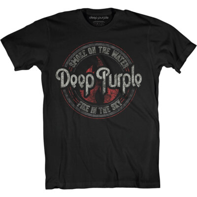 Deep Purple Smoke Circle Official Merchandise T-Shirt M/L/XL Neu
