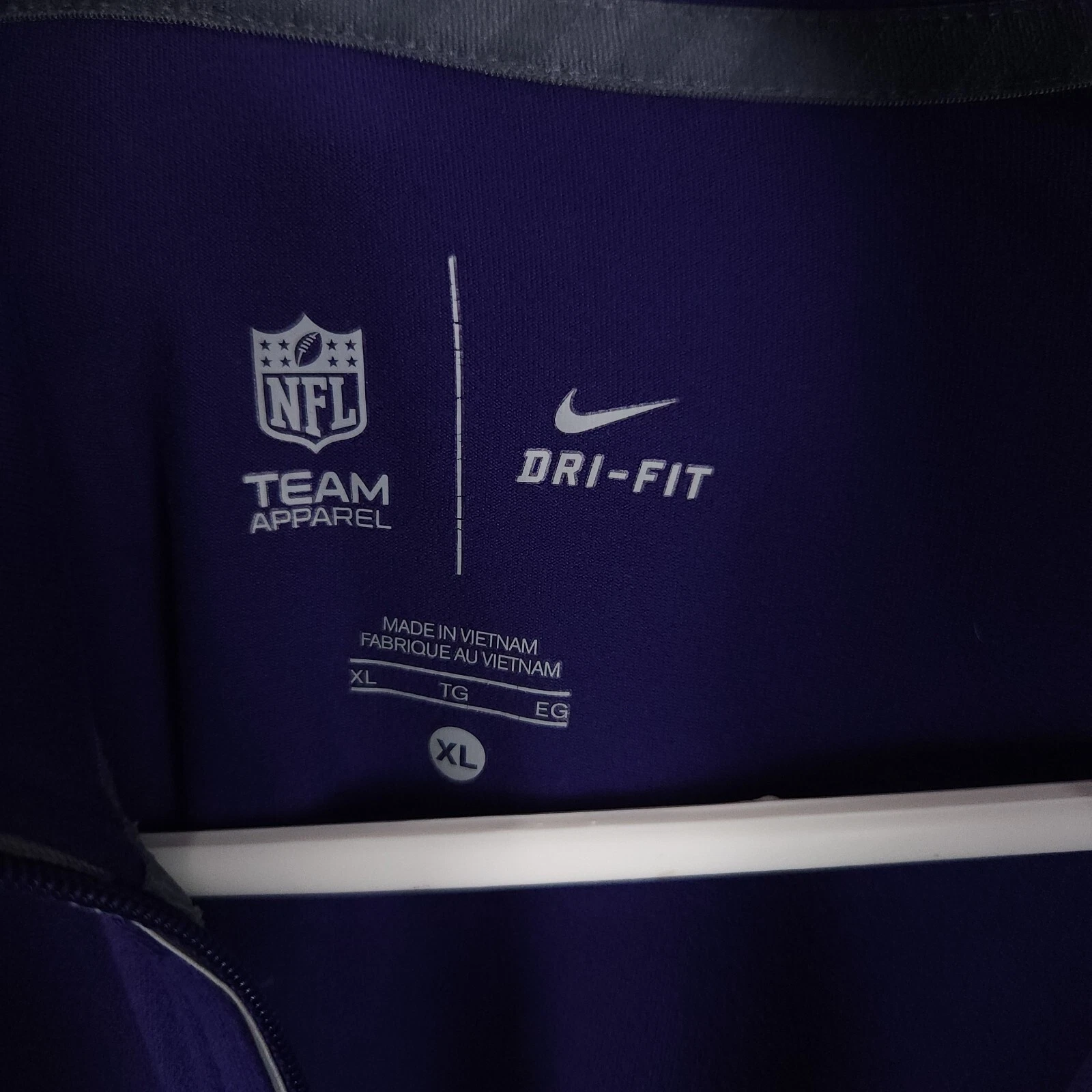 nike pullover dri-fit 1/4 zip team apparel nfl jacket