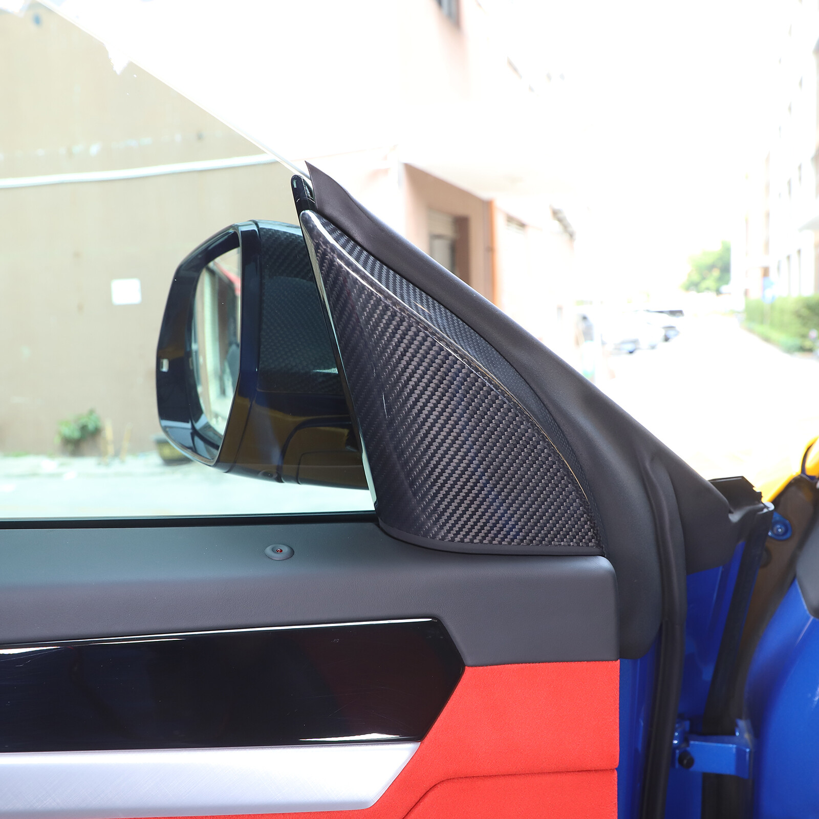 Real Carbon Fiber Door Triangle A Pillar Trim For Lamborghini URUS 2018-23 US