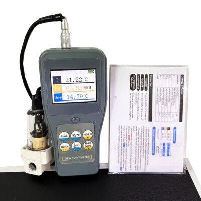 Dew Point Meter with Ambient Temp Relative Humidity Dew Point Temp Wet Bulb Temp