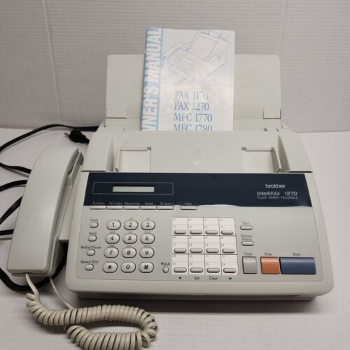 Brother IntelliFAX 1270 Fax Phone & Copier Machine FAX Parts Or Repair - Afbeelding 1 van 10