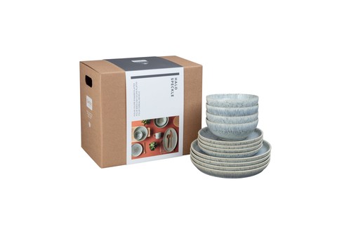 Denby - Halo Speckle - 12 Piece Dinner Set - 237690N - Picture 2 of 6