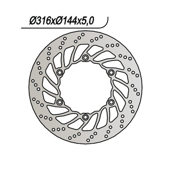 1073 NG DISCO FRENO ANT per KYMCO 250 Venox 2002-2003