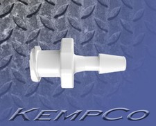  50 Female Luer to 5/32" Hose-Barb Fittings, White Nylon