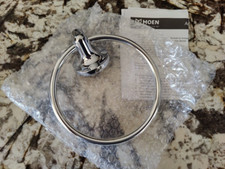 Moen BP5886CH Aspen Towel Ring Chrome New in Box