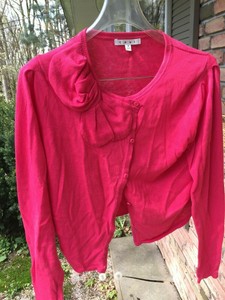 womens hot pink cardigan sweater