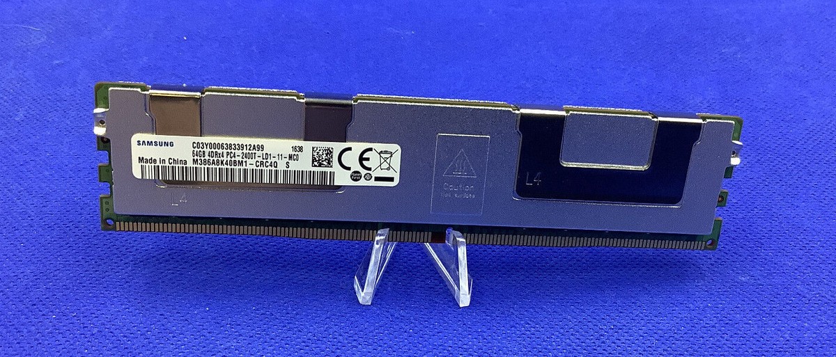 Lot De 12 Barrettes RAM 64 Go DDR4 ECC REG - 768 Go Au Total - 2400 MHz Pour Dell PowerEdge R630