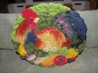 Fitz and Floyd Classics Rooster Plate about 10”x 8.5” NICE!