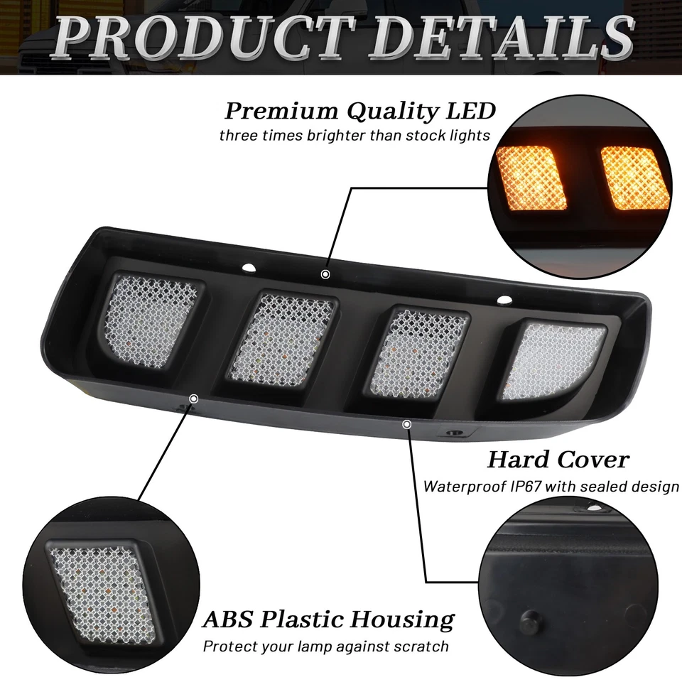 Lâmpada de neblina dianteira LED DRL luz de circulação diurna para Honda Civic Type R 2016-2020 - Imagem 4 de 4