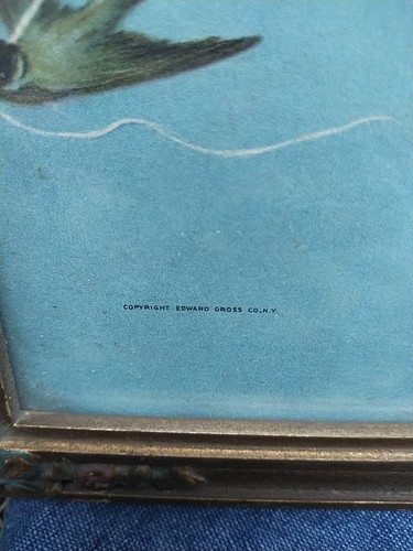 Rare Antique 1910 Litho Print Joy Buds Babies Charles Twelvetrees Original Frame - Picture 17 of 17