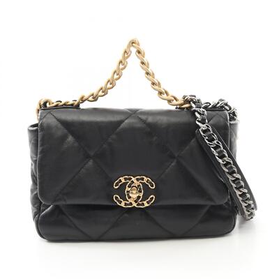 CHANEL 19 dix-neuf Matelasse 2way Shoulder Bag AS1160 Lamb leather