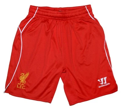 LIVERPOOL ENGLAND 2014/2015 HOME FOOTBALL SHORTS WARRIOR SIZE YM BOYS - Image 1 of 4
