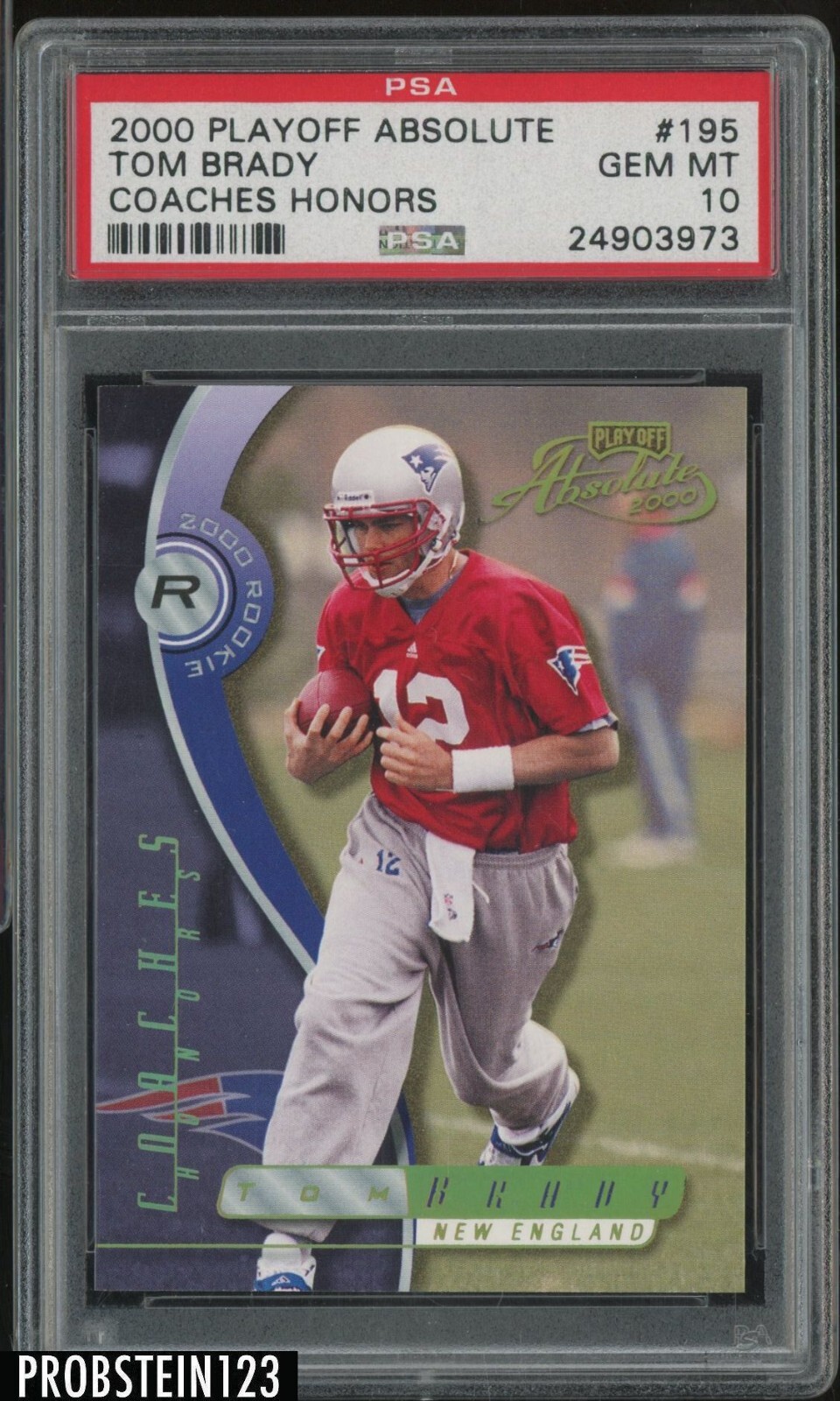 Tom Brady Playoff Absolute Ssd #195 Coaches Honors