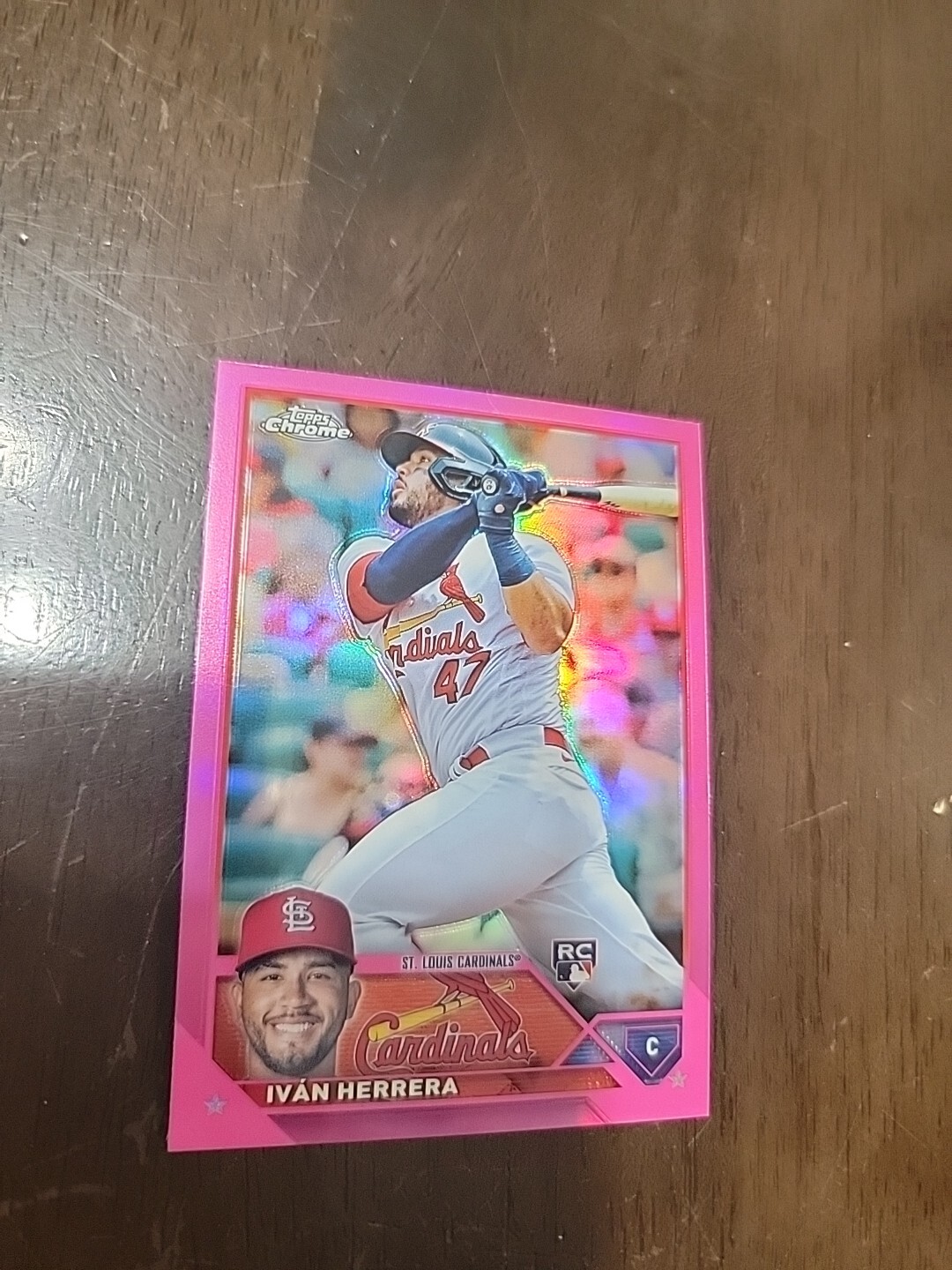 2023 Topps Chrome Pink Refractors #177 Ivan Herrera