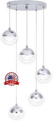 Lampara Para Techo 5 Luces Modernas Iluminacion De Pista LED Casa Mesa Colgantes