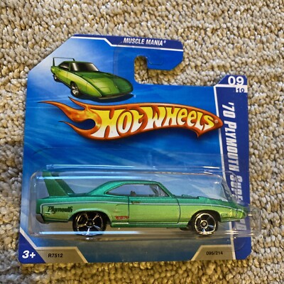 SHORT CARD Hot Wheels 1970 PLYMOUTH SUPERBIRD GREEN 2010 #095 | eBay