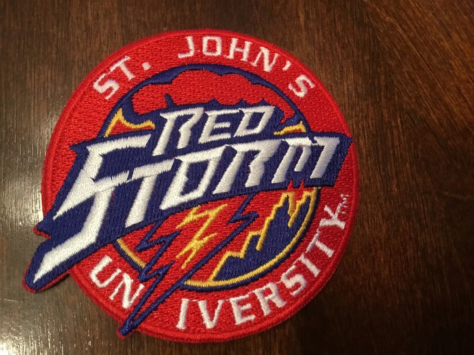Red J Patch ST. JOHN’S University Red Storm Vintage iron on embroidered patch 2.75 ...