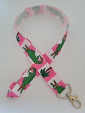 Crocodile print lanyard / Id holder / badge holder