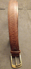 Vtg Men's 36 American Eagle Brown Genuine Leather Belt Made In USA