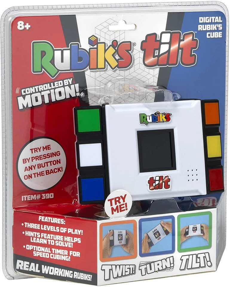 Rubik's Tilt Mind Electronic Handheld Video Twist Puzzle Game Fun For Children - Image 3 of 4