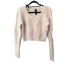 JOES JEANS Angora Blend Cropped Sweater Medium