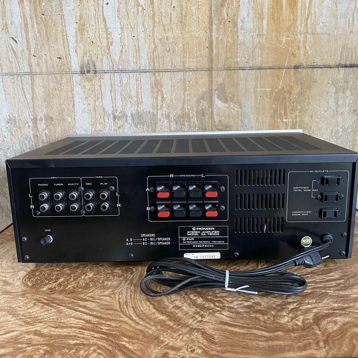 アンプ PIONEER SA-7600II Pioneer of Pioneer SA-7600II specifications
