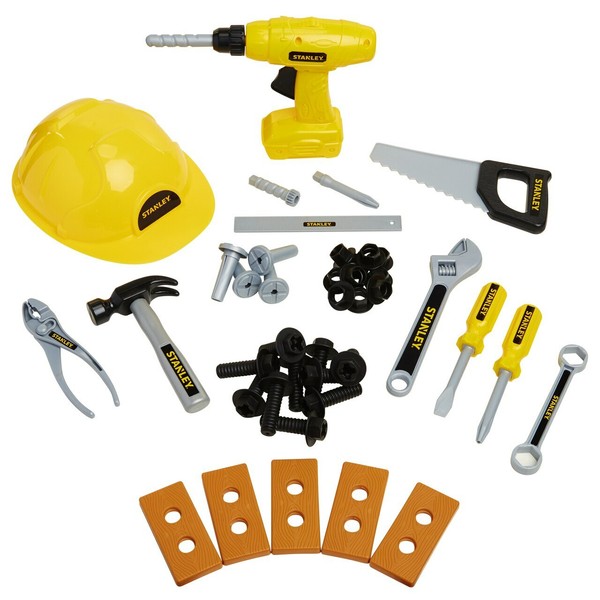 Stanley Jr. Kids Mega Tool Set Includes 42 Tools and Accessories for