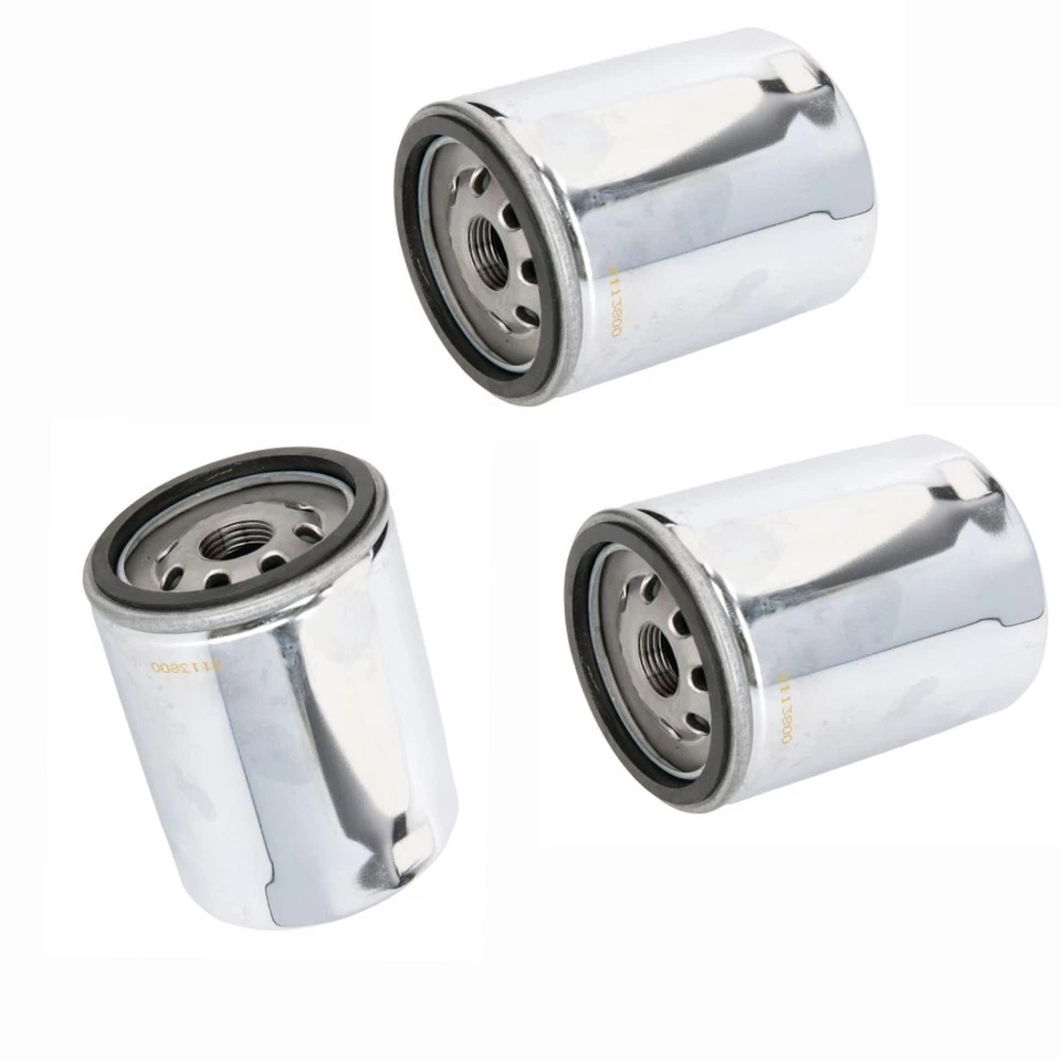 3x Hiflo HF170C Filtro De Aceite Cromado - Imagen 2 de 3