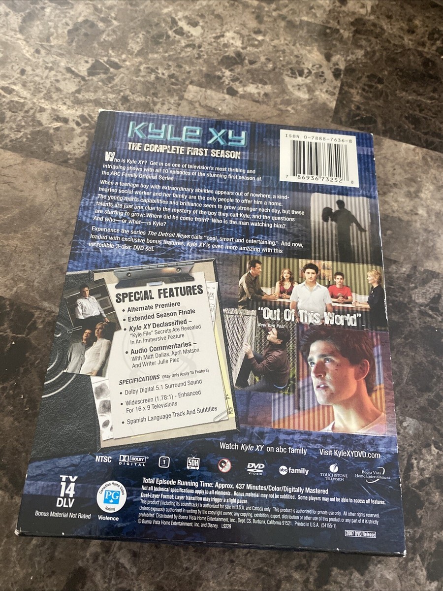 KYLE XY: Declassified: Season 1 (3-DVD Set) One KyleXy FREE
