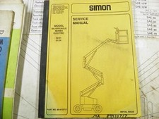 Simon 3221 4124 Silver Eagle Series Electric Lift Service Manual Simon 3221 4124 Silver Eagle Series Electric Lift Service Manual