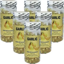 6 x Garlic Oil 3 MG 500:1 Concentrate 1500 mg 300 Capsules
