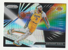 2021-22 Panini Prizm Silver Hyper Anthony Davis Los Angeles Lakers Prizmatic #21