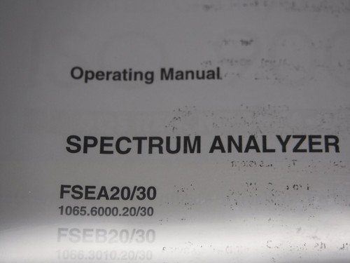 Manuale di servizio Rohde & Schwarz 1065.6016.19-07 - Foto 6 di 8