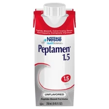 24 Nestle Peptamen 1.5 Oral Supplement Unflavored 250 mL Carton 10/2026
