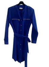 Calvin Klein Cobalt Blue Long Sleeve Shirt Dress