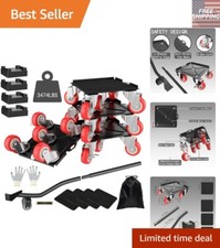 All-in-One Furniture Moving Set - Dolly with Wheels, Pry Bar, and Anti-Slip Mats