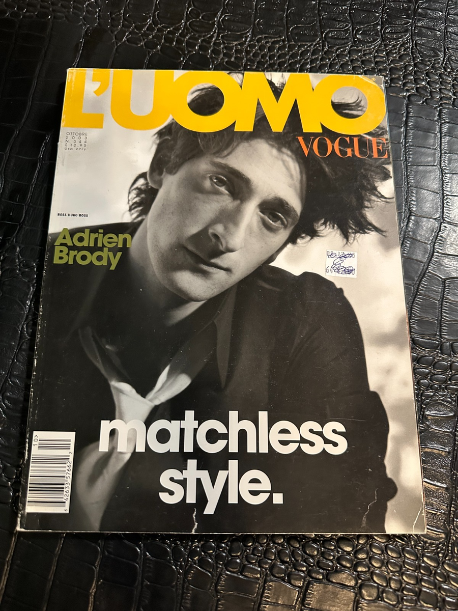 OCTOBER 2003 VOGUE (ITALIAN) fashion magazine - ADRIEN BRODY | eBay