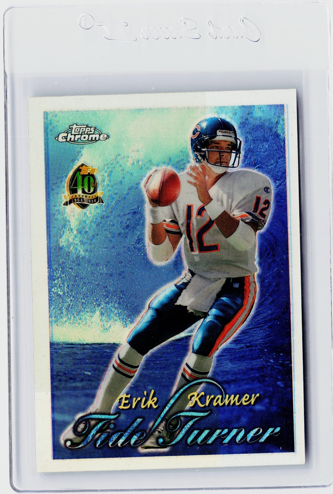 1996 TOPPS CHROME TIDE TURNER REFRACTOR #12 - ERIK KRAMER