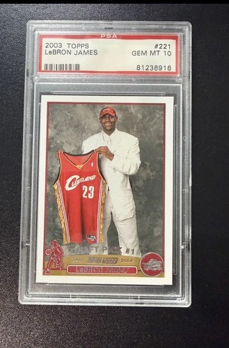 2003-04 Topps - Draft Pick LeBron James #221 (RC) PSA 10 Gem Mint