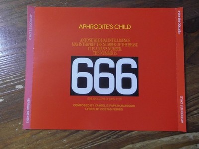 APHRODITE'S CHILD 2CD: 666 (EUROPE; Vertigo   838 430-2)