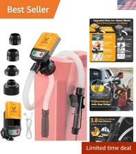 Gasoline and Diesel Fuel Transfer Pump, 3.8GPM, Auto-Stop, Gifts for Men Dads