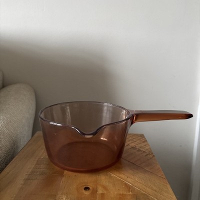 Vintage Vision Corning Ware Bernstein Kochtopf Topf USA Ausgießer