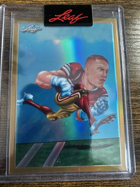2024 Leaf Metallic Imaginations Christian McCaffrey Gold #MI-3 /99 49ers