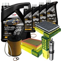 Inspektionspaket 9L Mannol Longlife 504/507 5W-30 FüR BMW E65 E66 E67 750I Li